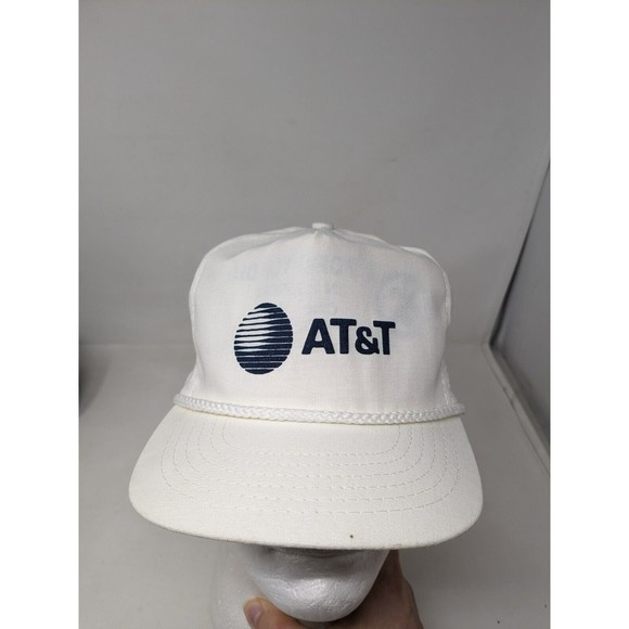 Vintage AT&T Lightguide Fiber Optic Top Gun Employee Baseball Cap Hat Lot - Picture 9 of 16